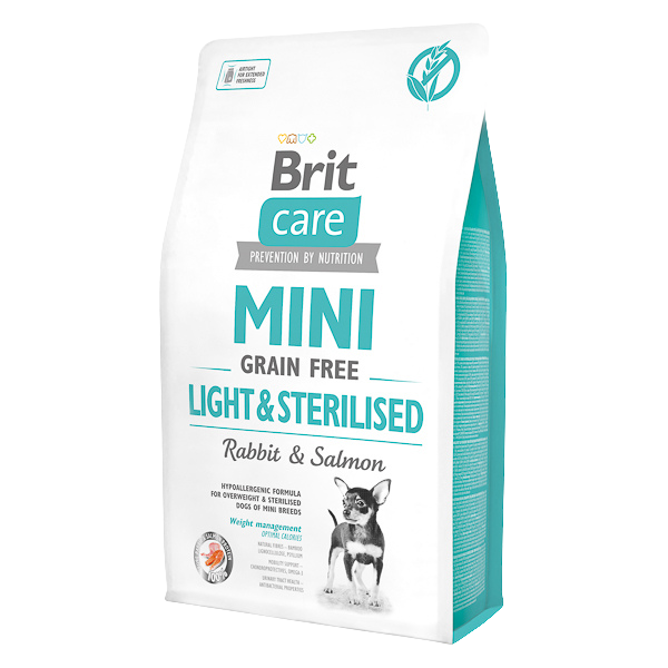 Hrană uscată câini Brit Care - Mini - Sterilised - Iepure și Somon - 2kg