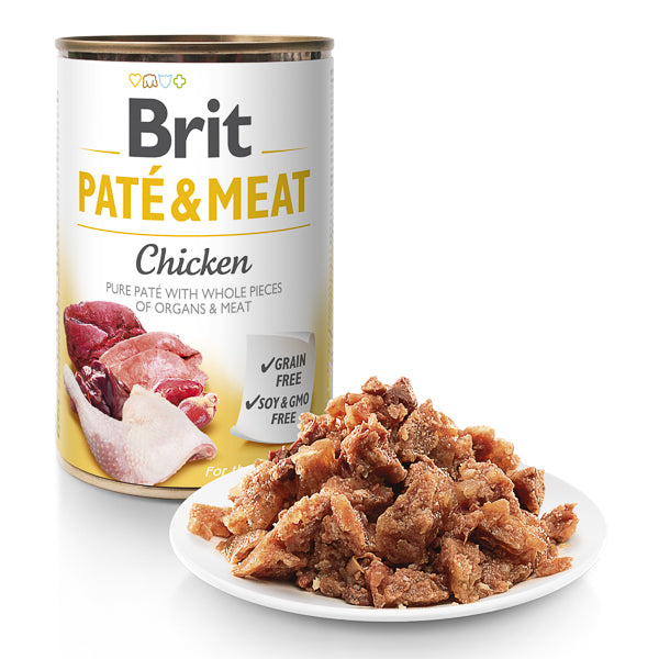 Hrană umedă câini Brit Care - Toate rasele - Pate - Pui - 400 g