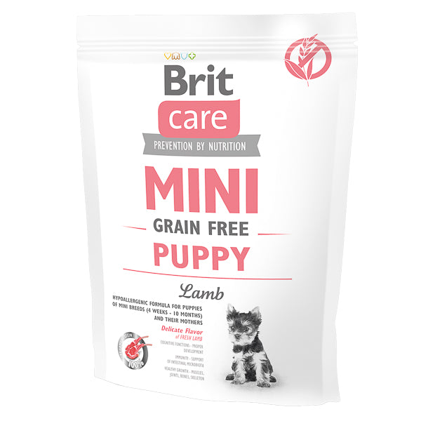 Hrană uscată câini Brit Care - Mini - Junior - Miel - 400g.