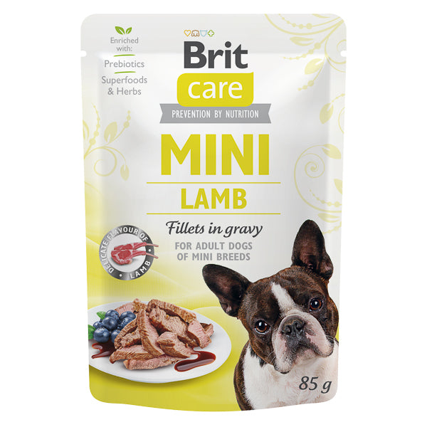 Hrană umedă câini Brit Care - Talie mică - Miel - 85 g