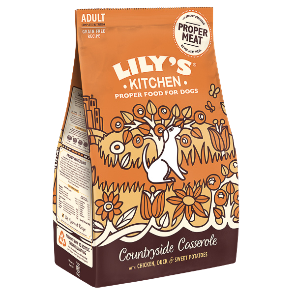 Hrană uscată câini Lily's Kitchen - Adult - Pui și Rață - 1 kg