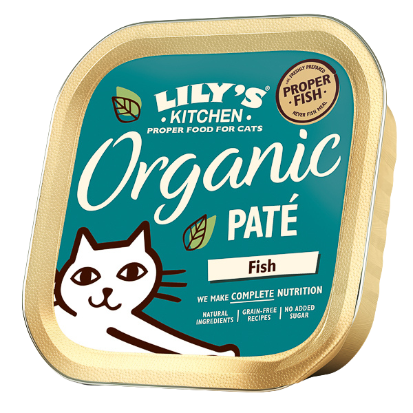 Hrană umedă pisici Lily's Kitchen - Pate Organic Pește - 85g