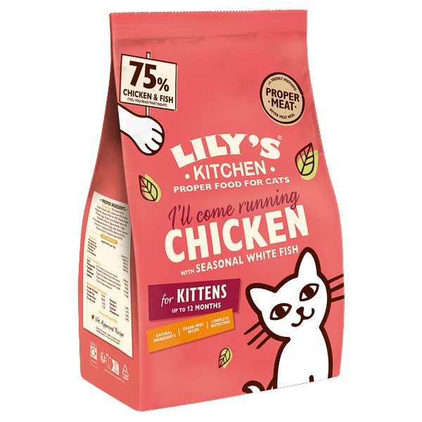 Hrană uscată pisici Lily's Kitchen - Junior - Pui și Pește - 800 g