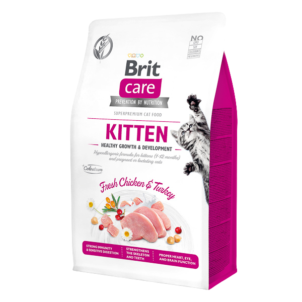Hrană uscată pisică Brit Care - Junior - Pui și Curcan - 2 kg