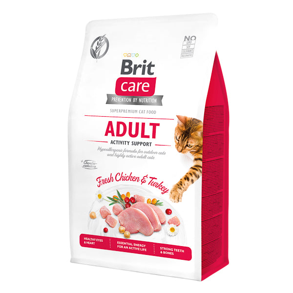 Hrană uscată pisici Brit Care - Adult - Activity - Pui și Curcan - 400 g
