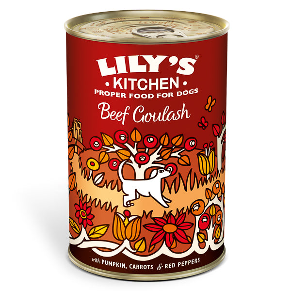 Hrană umedă câini Lily's Kitchen - Goulash Vită - 400g