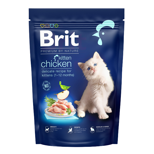 Hrană uscată pisici Brit Premium - Junior - Pui - 1.5 kg