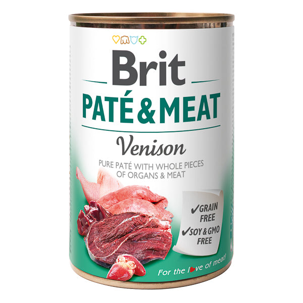 Hrană umedă câini Brit Care - Toate rasele - Pate - Vânat - 400 g