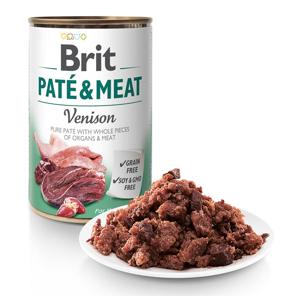 Hrană umedă câini Brit Care - Toate rasele - Pate - Vânat - 400 g