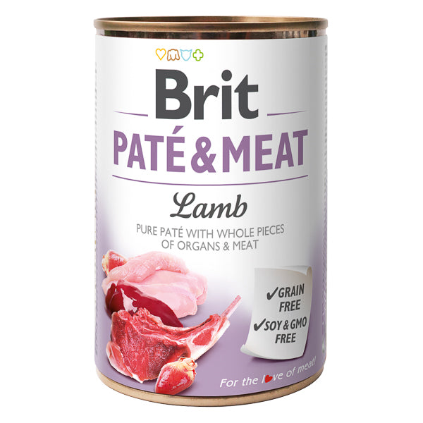 Hrană umedă câini Brit Care - Adult - Toate rasele - Pate - Miel - 400 g