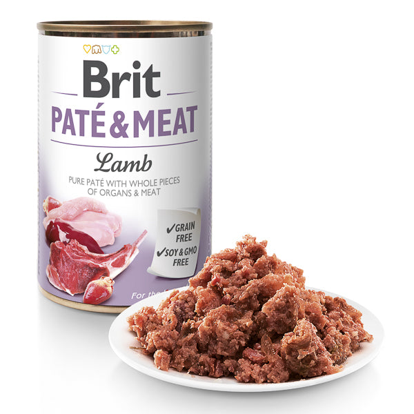 Hrană umedă câini Brit Care - Adult - Toate rasele - Pate - Miel - 400 g