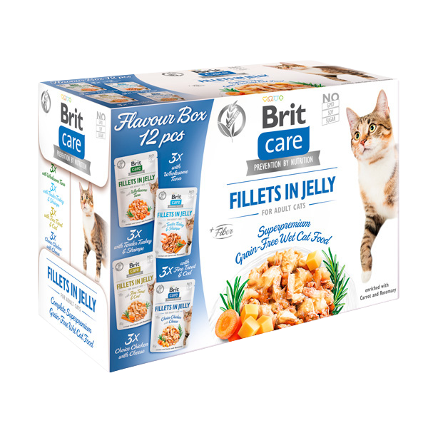 Hrană umedă pisică Brit Care - Adult - Multipack - 12x85 g
