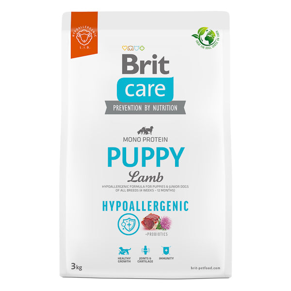 Hrană uscată câini Brit Care - Junior - Hypoallergenic - Miel - 3 kg