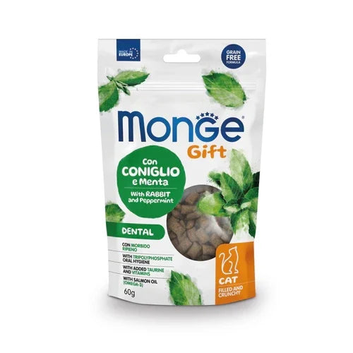 Recompense pisici Monge - Adult - Dental - Iepure și Mentă - 60 g