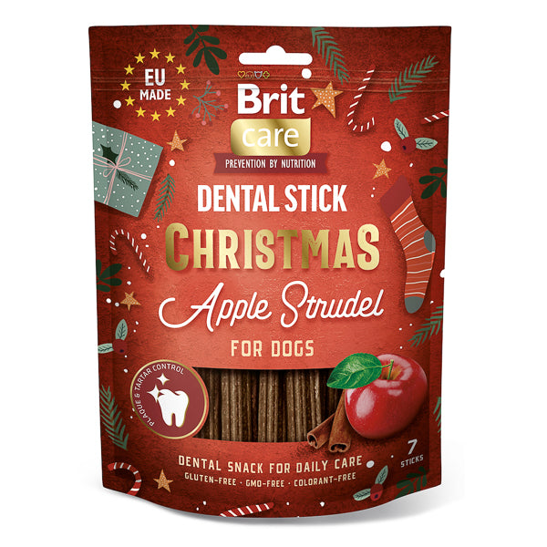Recompense câini Brit Care - Dental Stick - Măr și Scorțișoară - 7 buc.