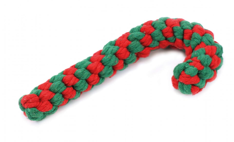 Jucărie câini - Baston Crăciun