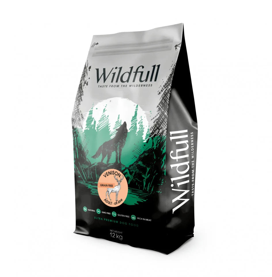 Hrană uscată câini Ultra-premium Wildfull - Adult - Talie medie - mare - Vânat - 12 kg - Mr. Patrick