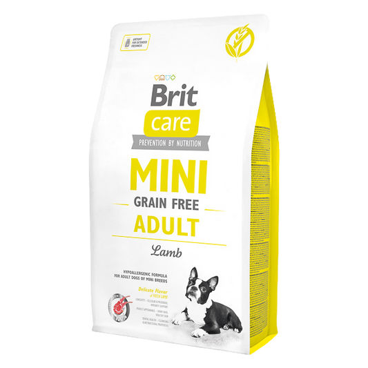 Hrană uscată câini Brit Care - Mini - Adult - Miel - 2kg
