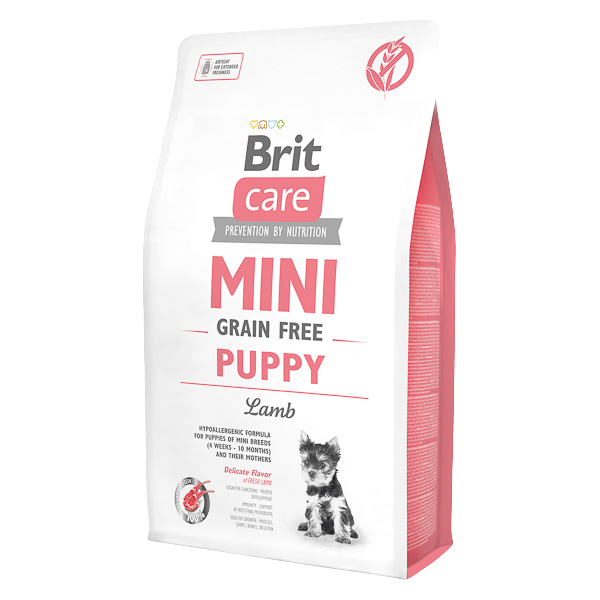 Hrană uscată câini Brit Care - Mini - Junior - Miel - 2kg