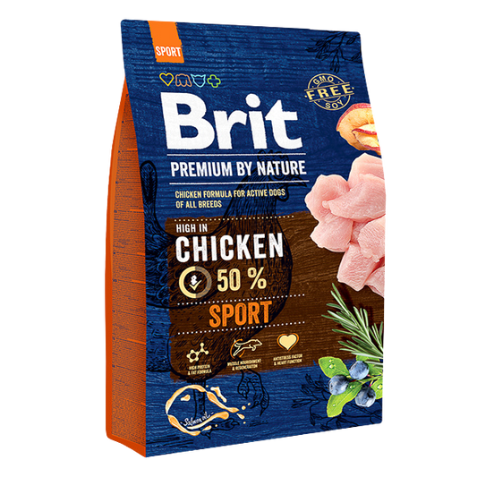 Hrană uscată câini Brit Premium - Active - Miel - 3 kg