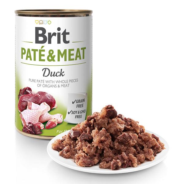 Hrană umedă câini Brit Care - Toate rasele - Pate - Rață - 400 g