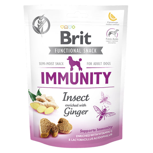 Recompense câini Brit Care - Adult - Imunitate - Insecte și Ghimbir - 150 g