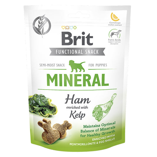 Recompense câini Brit Care - Junior - Mineral - Șuncă și Alge - 150 g