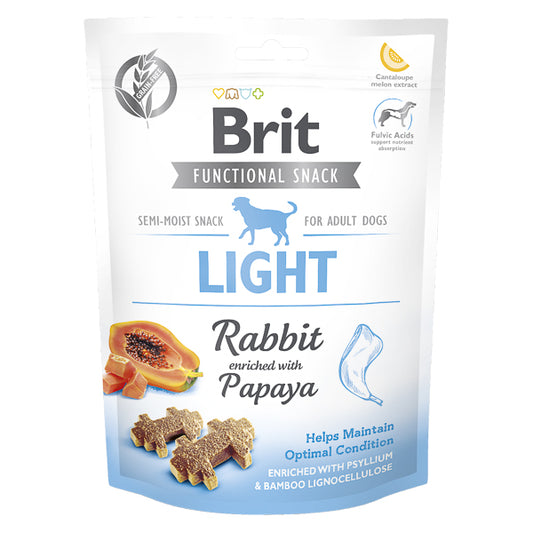 Recompense câini Brit Care - Adult - Light - Iepure și Papaya - 150 g