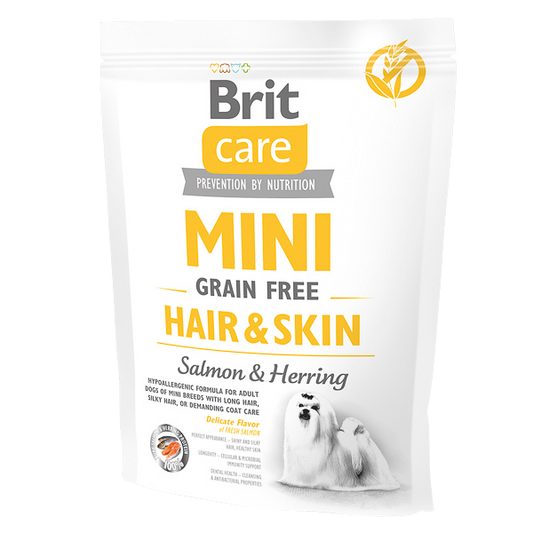 Hrană uscată câini Brit Care - Adult - Talie mică - Hypoallergenic - Somon și Hering - 400 g