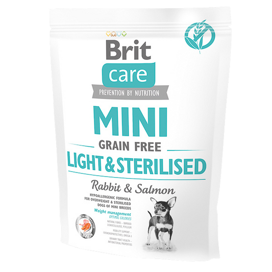 Hrană uscată câini Brit Care - Adult - Talie mini - Hipoalergenic - Iepure și Somon - 400 g