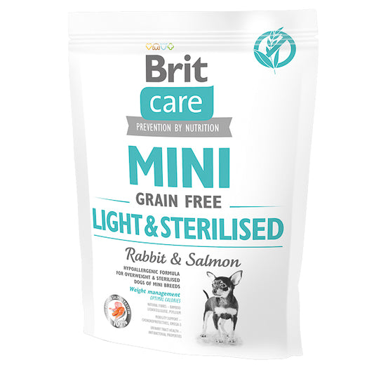 Hrană uscată câini Brit Care - Adult - Talie mini - Hipoalergenic - Iepure și Somon - 400 g