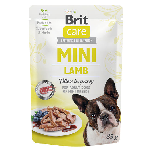 Hrană umedă câini Brit Care - Talie mică - Miel - 85 g