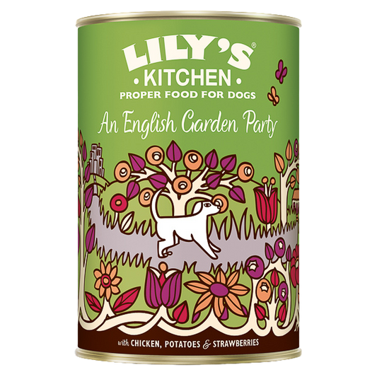 Hrană umedă câini Lily's Kitchen - Pui, cartofi și căpșuni - 400g