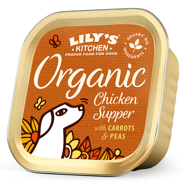 Hrană umedă câini Lily's Kitchen - Pui și mazăre - 150g