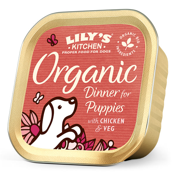 Hrană umedă câini Lily's Kitchen - Junior - Pui și Legume - 150g