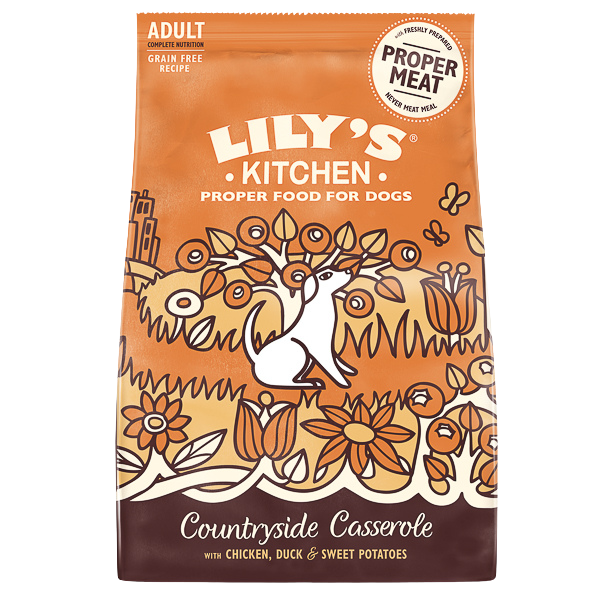 Hrană uscată câini Lily's Kitchen - Adult - Pui și Rață  - 1 kg