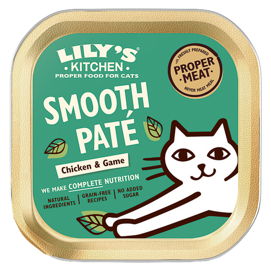 Hrană umedă pisici Lily's Kitchen - Pate Fin Pui și Vânat - 85g