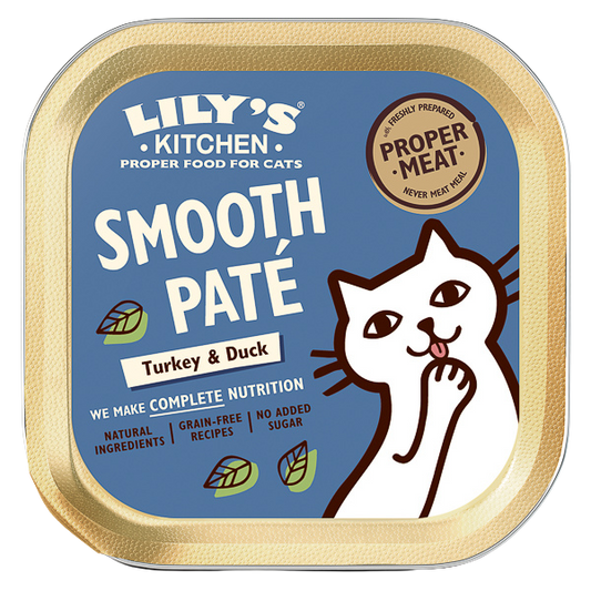 Hrană umedă pisici Lily's Kitchen - Pate Fin Curcan și Rață - 85g
