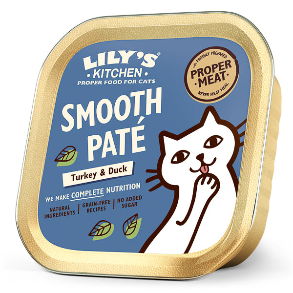 Hrană umedă pisici Lily's Kitchen - Pate Fin Curcan și Rață - 85g