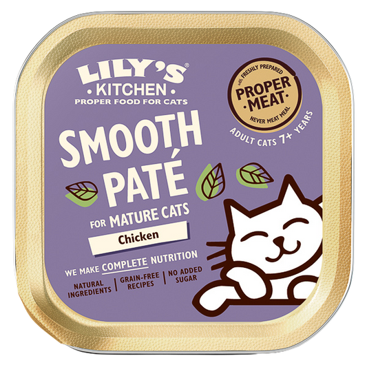Hrană umedă pisici Lily's Kitchen - Senior - Pate Fin Pui - 85g