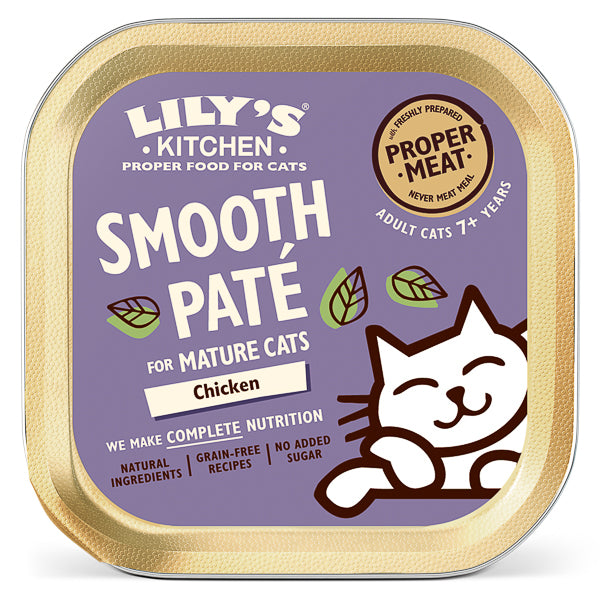 Hrană umedă pisici Lily's Kitchen - Senior - Pate Fin Pui - 85g
