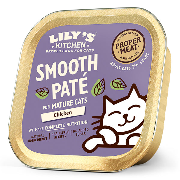 Hrană umedă pisici Lily's Kitchen - Senior - Pate Fin Pui - 85g