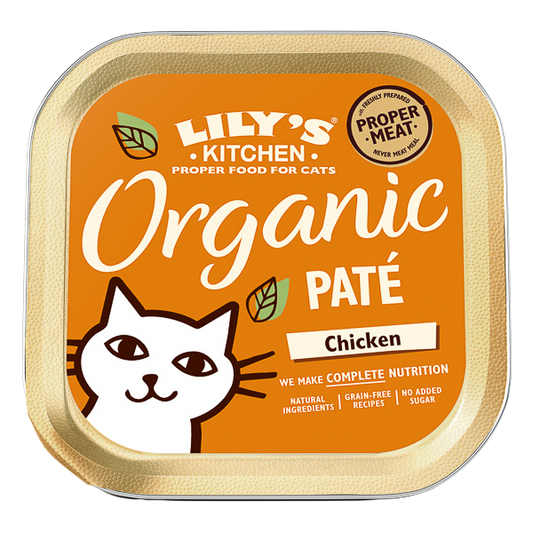 Hrană umedă pisici Lily's Kitchen - Pate Organic Pui - 85g