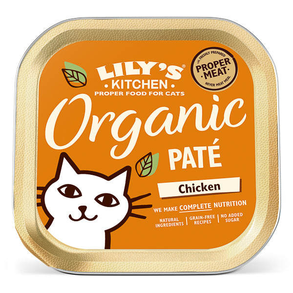 Hrană umedă pisici Lily's Kitchen - Pate Organic Pui - 85g