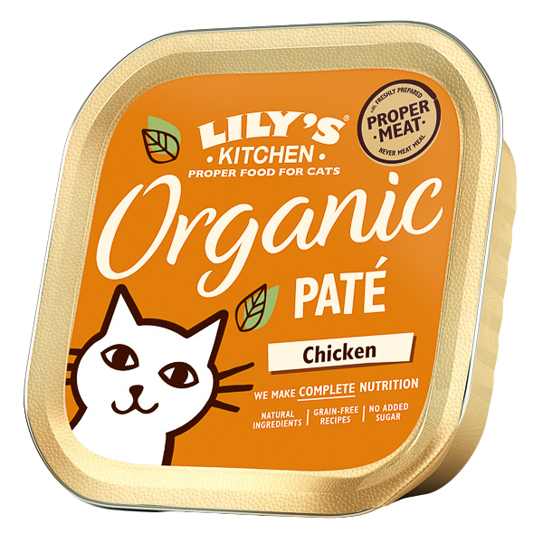 Hrană umedă pisici Lily's Kitchen - Pate Organic Pui - 85g