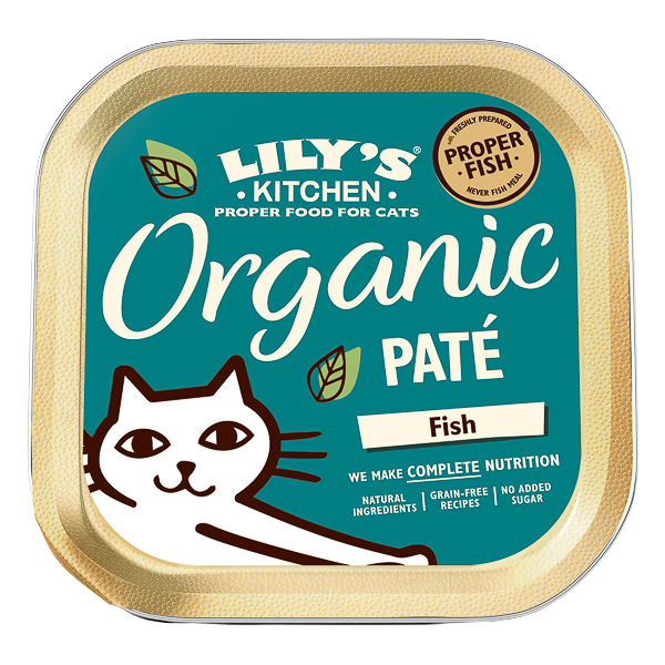 Hrană umedă pisici Lily's Kitchen - Pate Organic Pește - 85g