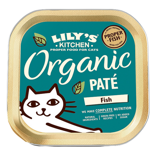 Hrană umedă pisici Lily's Kitchen - Pate Organic Pește - 85g