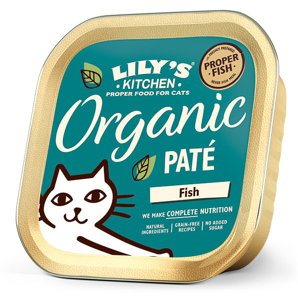 Hrană umedă pisici Lily's Kitchen - Pate Organic Pește - 85g