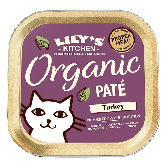 Hrană umedă pisici Lily's Kitchen - Pate Organic Curcan - 85g