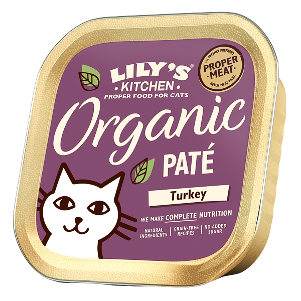 Hrană umedă pisici Lily's Kitchen - Pate Organic Curcan - 85g